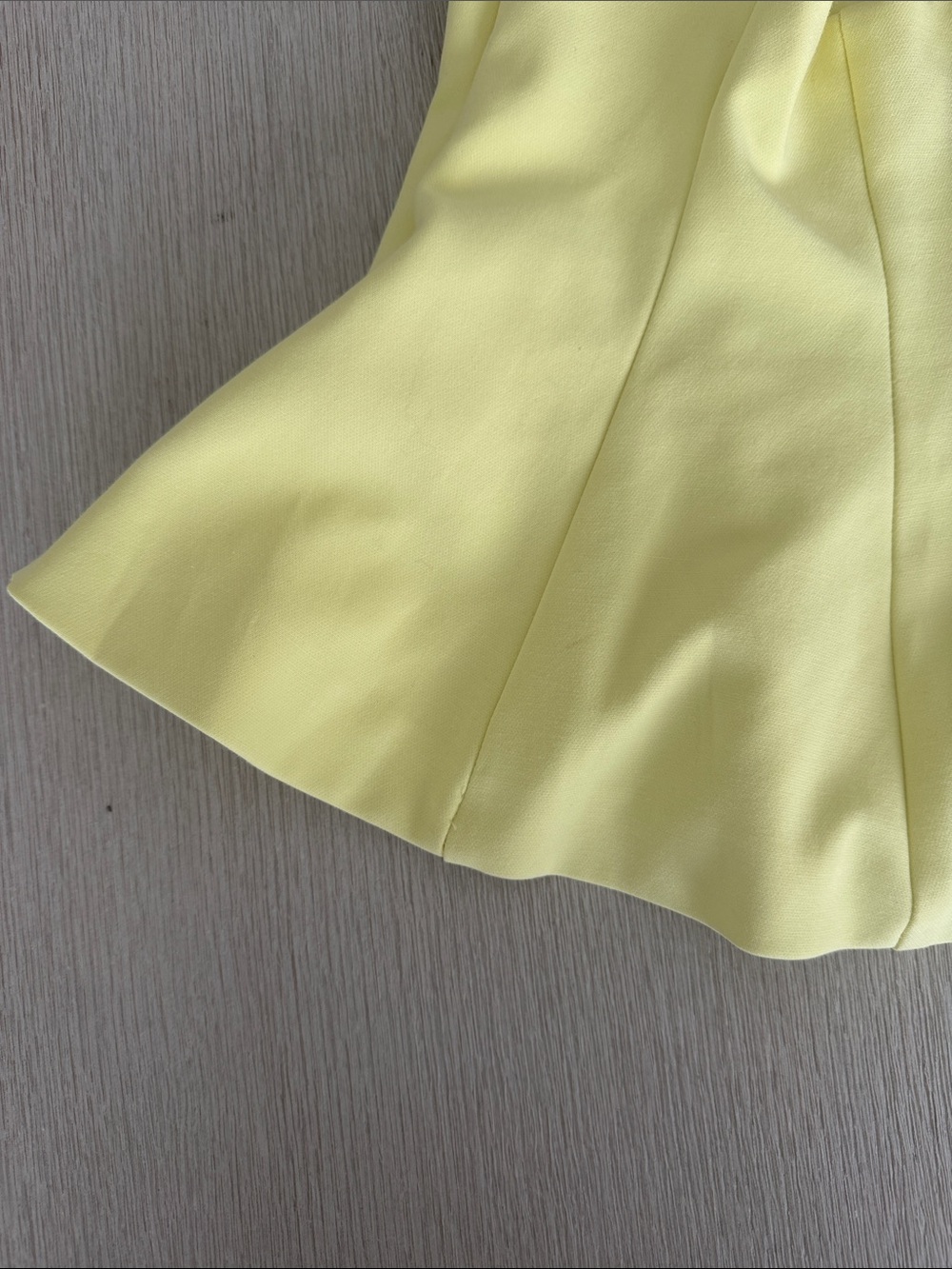 Zara Pale Yellow Halter Peplum Camisole - Picture 10 of 15